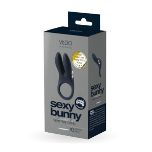 Sexy Bunny Rechargeable Ring Black Pearl