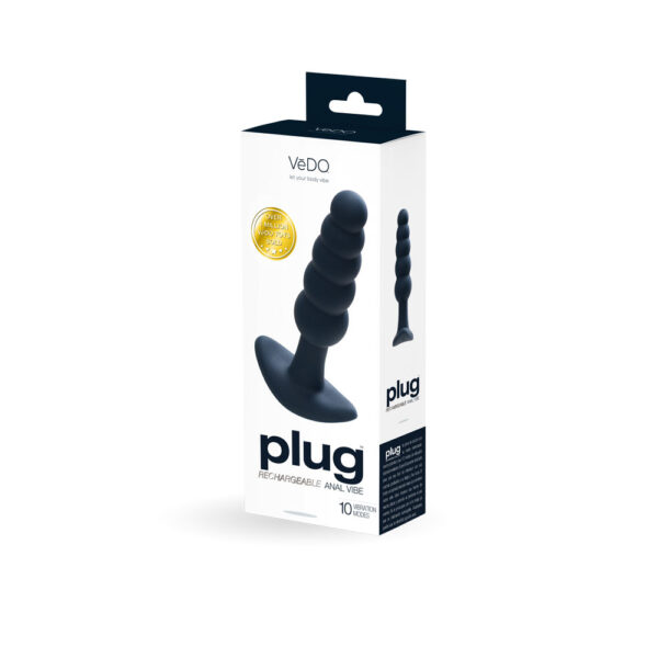 Plug Rechargeable Anal Plug Black