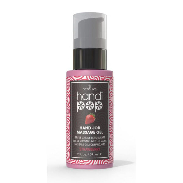Handipop Edible Massage Gel Strawberry 2 oz. Bottle
