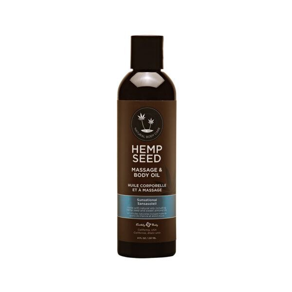 Hemp Seed Massage & Body Oil Sunsational 8 oz.