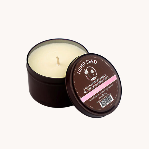 Hemp Seed 3-In-1 Massage Candle Zen Berry Rose 6 oz. - Image 3