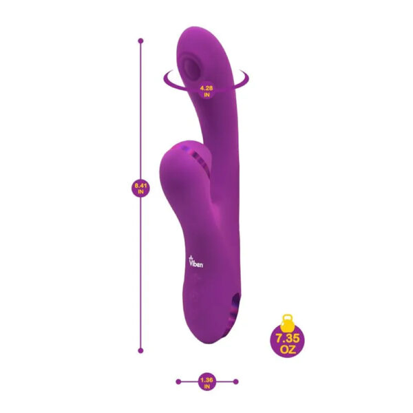Viben Zazzle Thumping Rabbit With Clitoral Suction Berry - Image 3