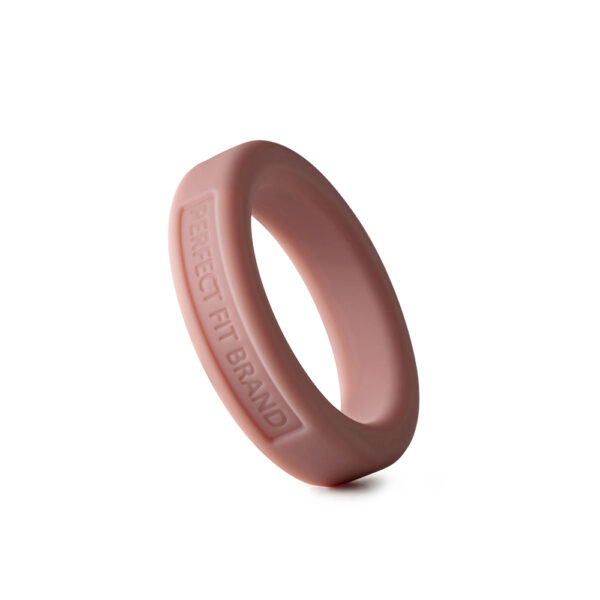 Classic 1.4" (36 mm) Silicone Med. Stretch Penis Ring Skintone 5 - Image 2