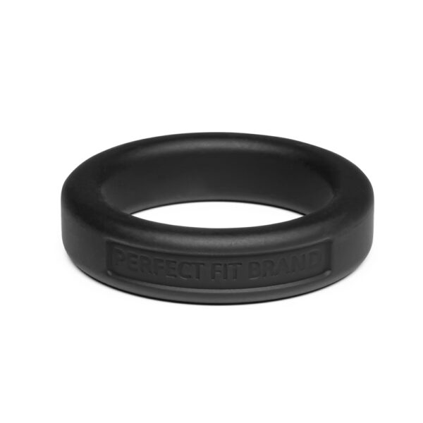Classic 1.4" (36 mm) Silicone Med. Stretch Penis Ring Black