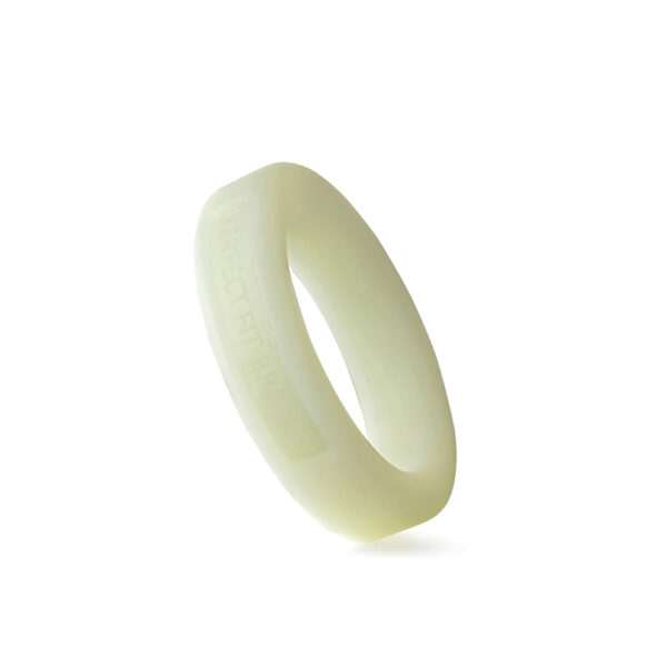 Classic 1.4" (36 mm) Silicone Med. Stretch Penis Ring Glow In The Dark - Image 2