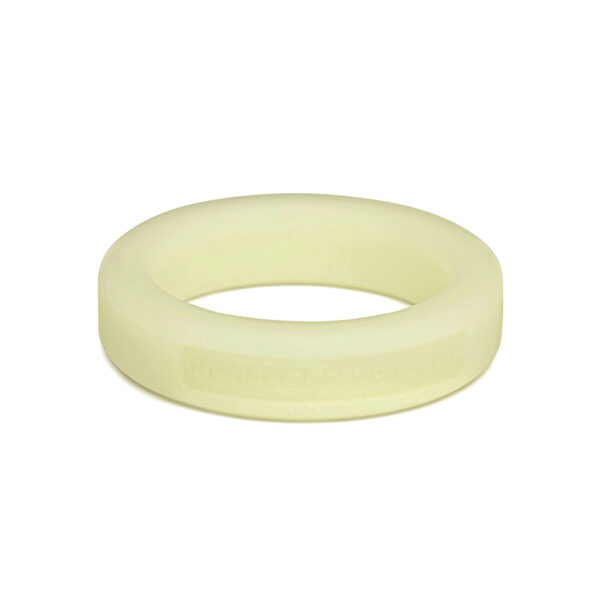 Classic 1.4" (36 mm) Silicone Med. Stretch Penis Ring Glow In The Dark