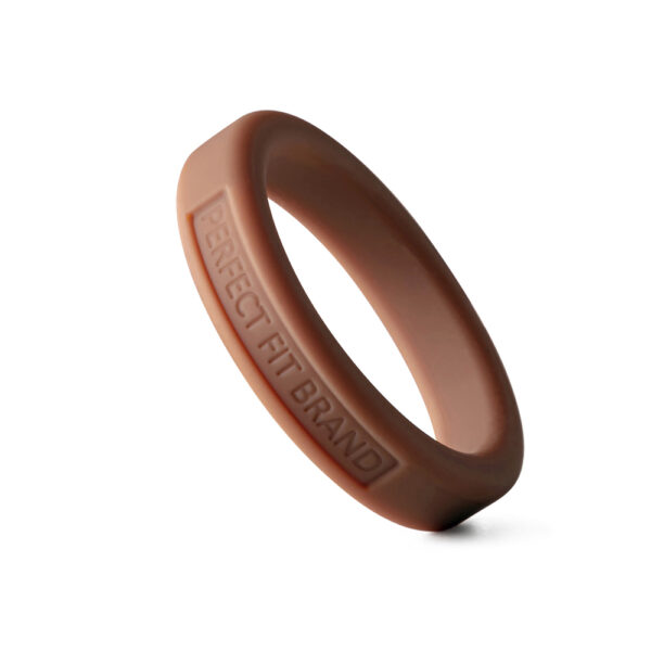 Classic 1.75" (44 mm) Silicone Med. Stretch Penis Ring Skintone 2 - Image 2