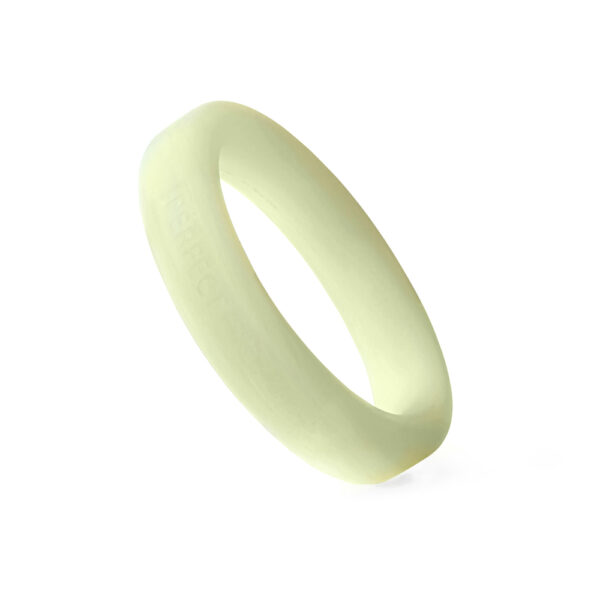 Classic 1.75" (44 mm) Silicone Med. Stretch Penis Ring Glow In The Dark - Image 2
