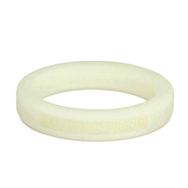 Classic 1.75" (44 mm) Silicone Med. Stretch Penis Ring Glow In The Dark