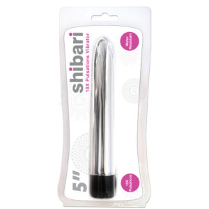 Shibari 5&Quot; 10X Pulsations Vibrator Silver