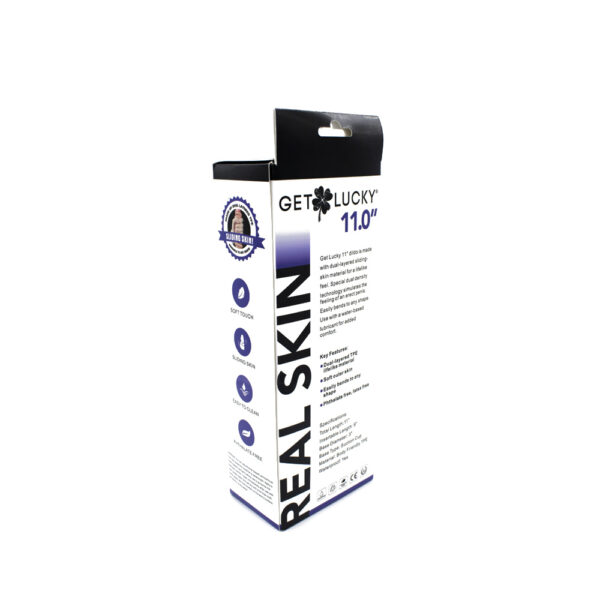 Get Lucky Real Skin 11" Dual Layer Dildo Light - Image 3
