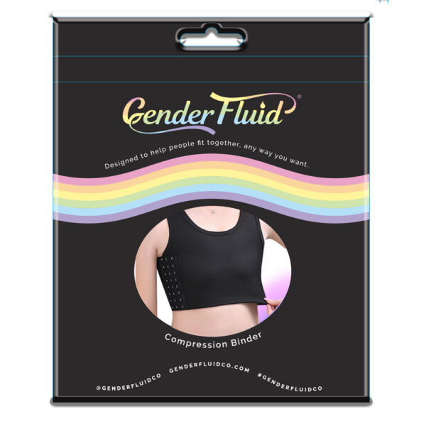 Gender Fluid Chest Compression Binder Black L