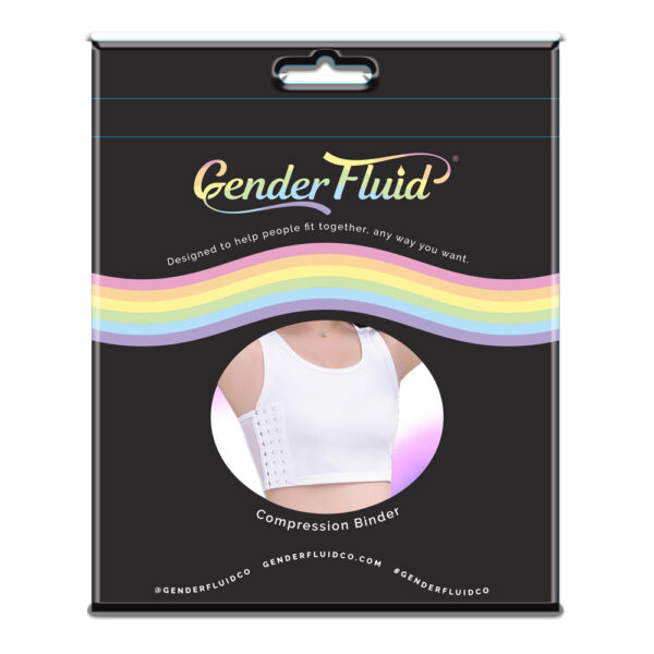 Gender Fluid Chest Compression Binder White L