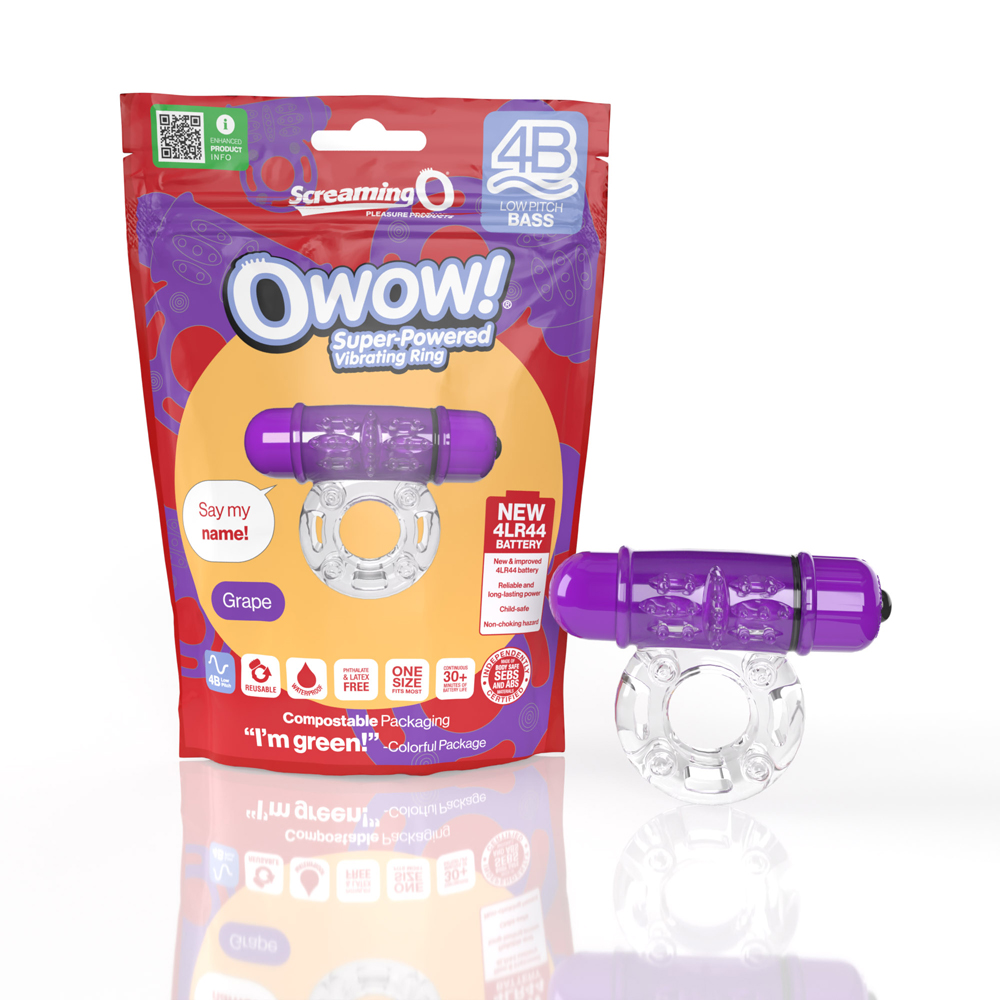 Screaming O 4B Owow Grape 1 Ct 1 Screaming O 4B Owow Grape 1 Ct