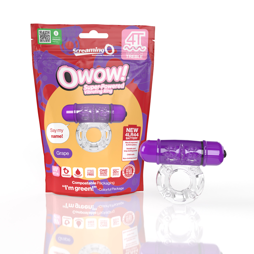Screaming O 4T Owow Grape 1 Ct 1 Screaming O 4T Owow Grape 1 Ct