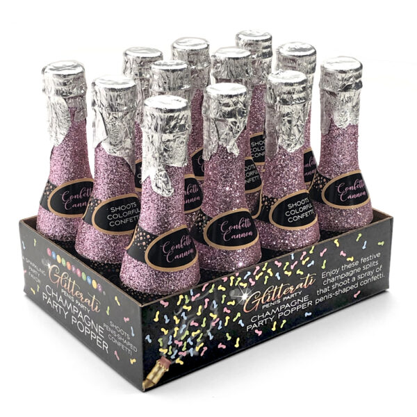 Glitterati Champagne Confetti 12Ct Display - Image 3