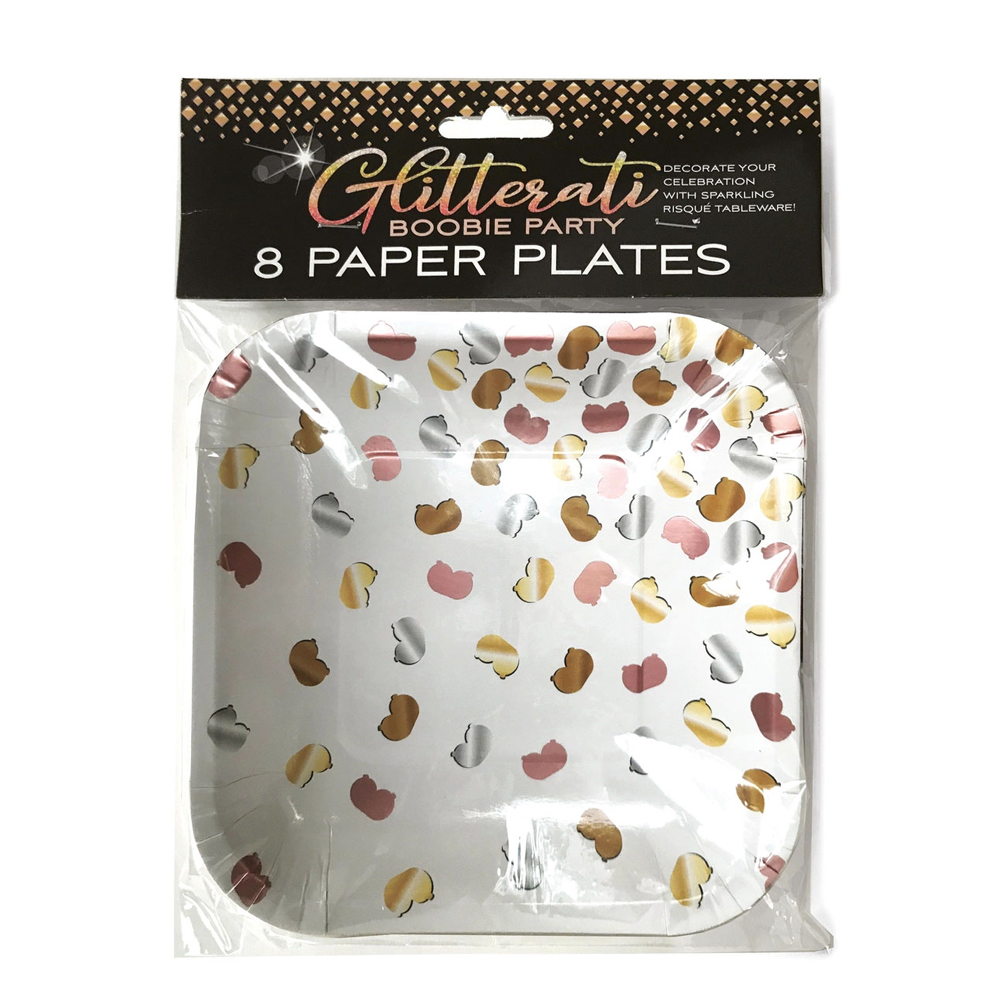 Glitterati Boobie Party Plates 1 Glitterati Boobie Party Plates