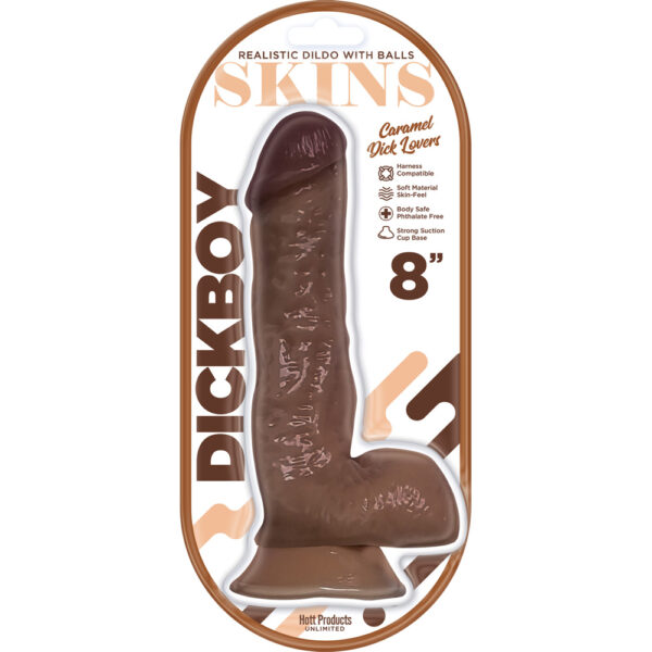 Dickboy Skins Dildo Caramel Lovers 8"