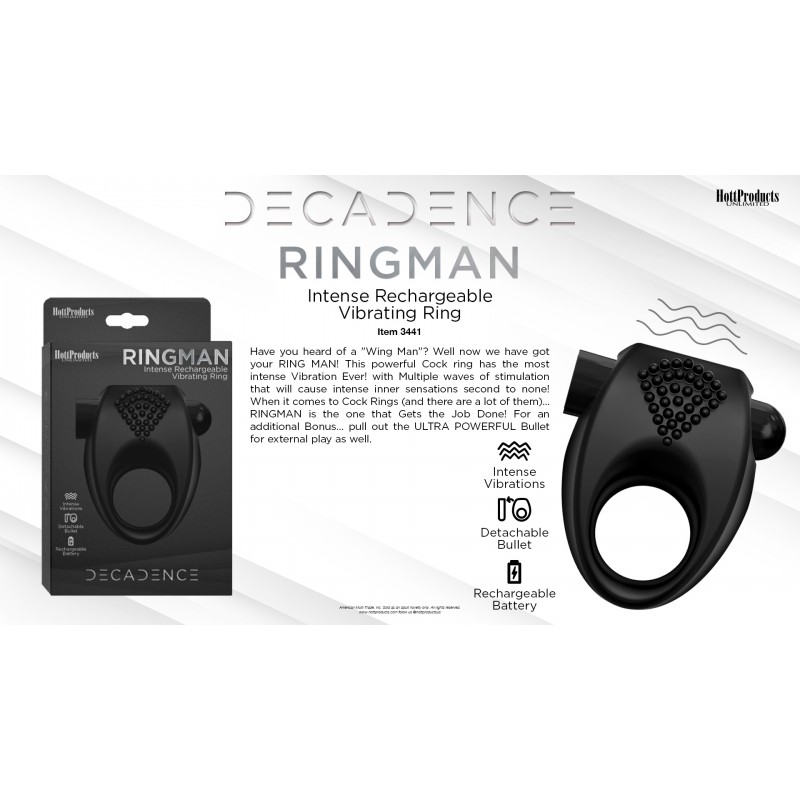 Decadence Ring Man Vibrating Cock Ring 3 Decadence Ring Man Vibrating Cock Ring - Image 3