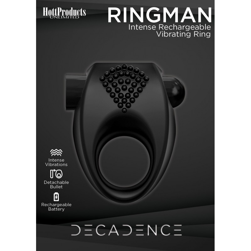 Decadence Ring Man Vibrating Cock Ring 1 Decadence Ring Man Vibrating Cock Ring