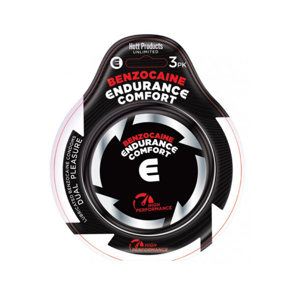 Endurance Comfort Benzocaine Condoms 3Pk.
