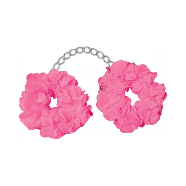 Blossom Luv Cuffs Flower Hand Cuffs Boxed Pink - Image 2