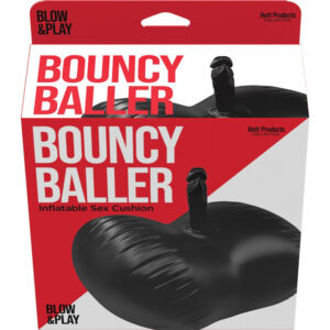 Bouncy Baller Inflatable Cushion W Dildo W Foot Pump