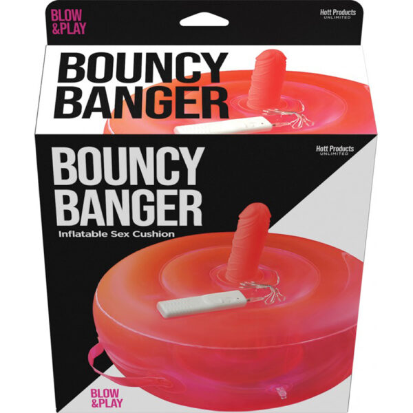 Bouncy Banger Inflatable Cushion With Wire Controller Vibe Dildo