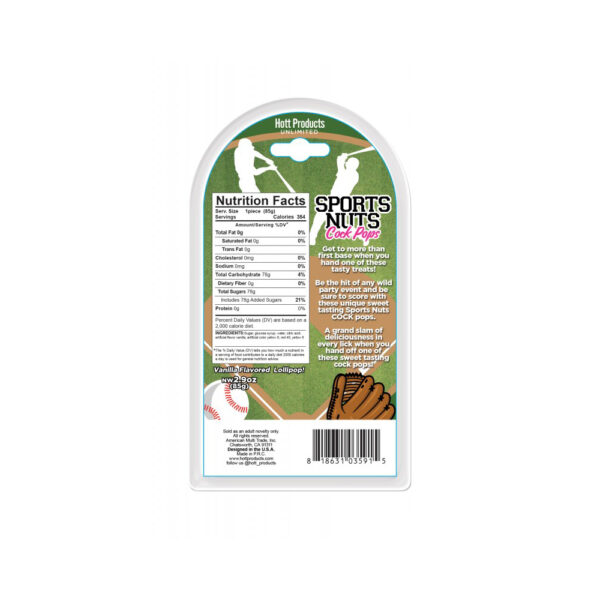 Sports Nuts Cock Pop Baseballs Vanilla - Image 2