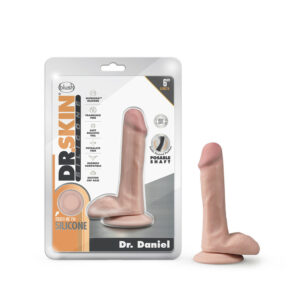 Dr. Skin Silicone Dr. Daniel 6" Dildo With Suction Cup Vanilla