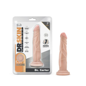 Dr. Skin Silicone Dr. Carter 7" Dong With Suction Cup Vanilla