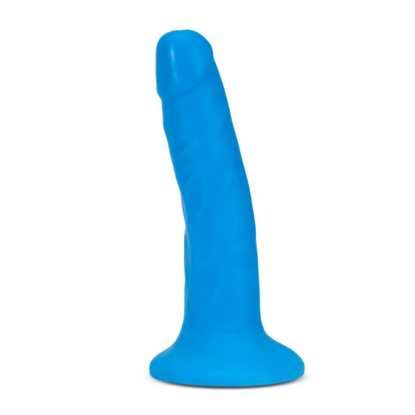 Neo Elite 6'' Silicone Dual Density Cock Neon Blue - Image 2