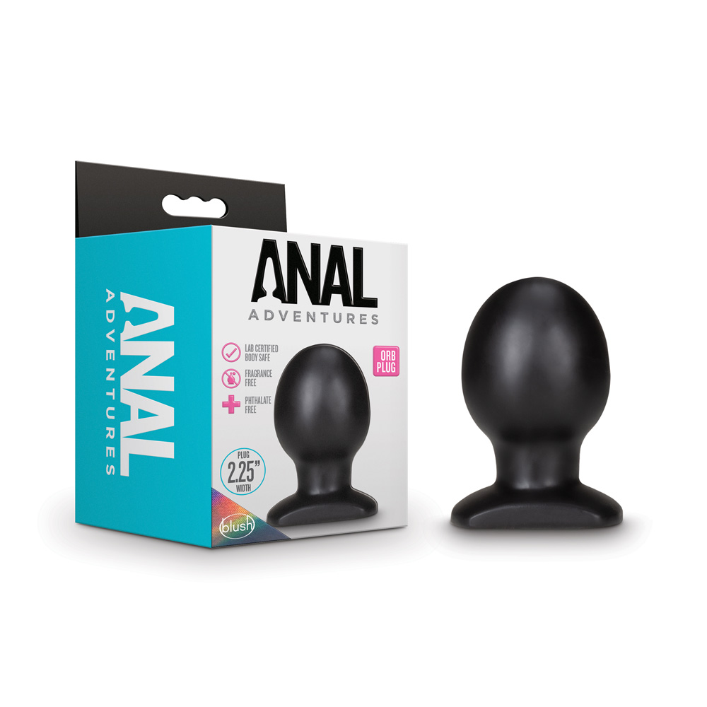 Anal Adventures Orb Plug Black 1 Anal Adventures Orb Plug Black