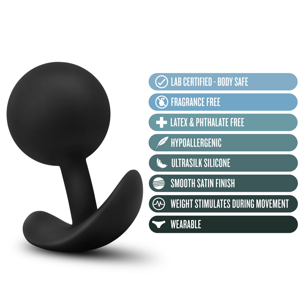 Anal Adventures Platinum Silicone Vibra Plug Black 3 Anal Adventures Platinum Silicone Vibra Plug Black - Image 3