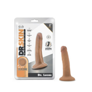 Dr. Skin Silicone Dr. Lucas 5" Dong With Suction Cup Mocha