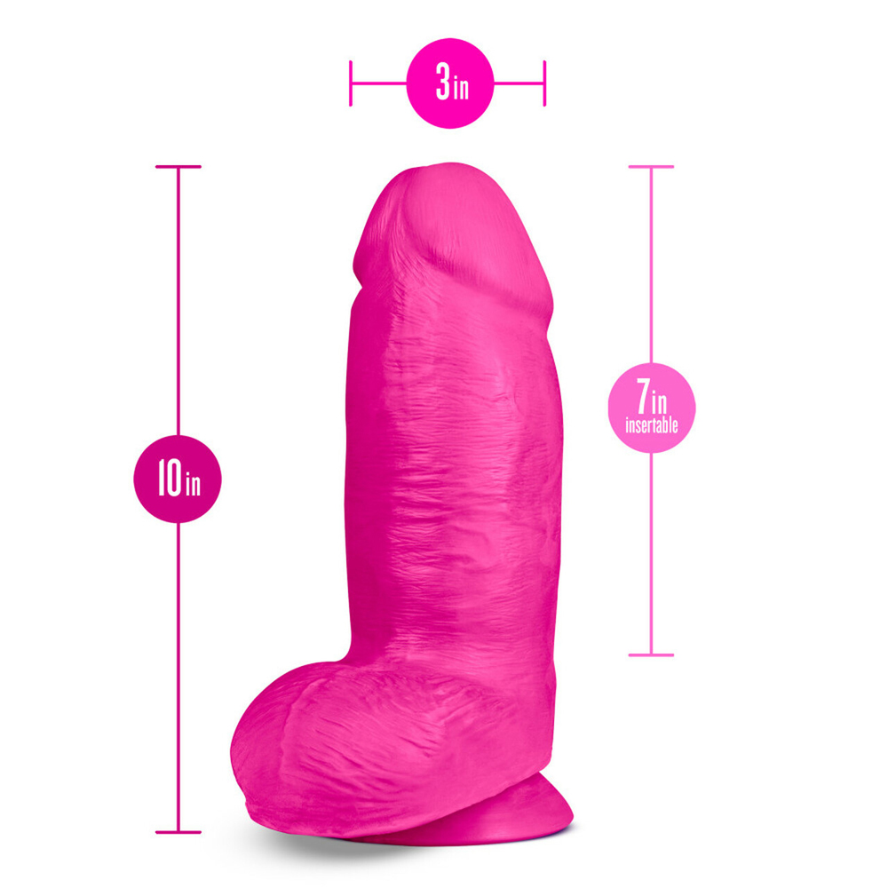 Au Naturel Bold Chub 10" Dildo Pink 3 Au Naturel Bold Chub 10" Dildo Pink - Image 3