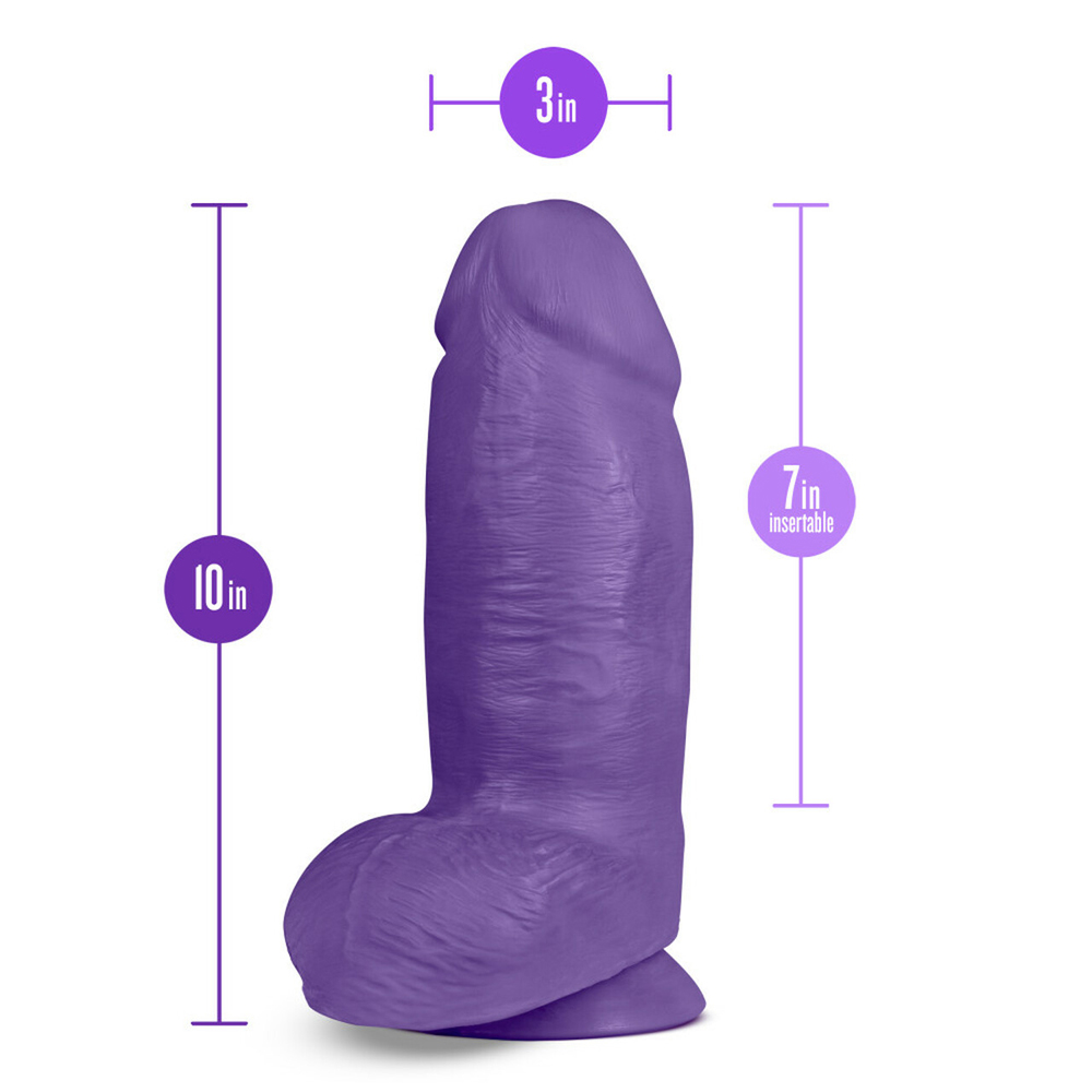 Au Naturel Bold Chub 10" Dildo Purple 3 Au Naturel Bold Chub 10" Dildo Purple - Image 3