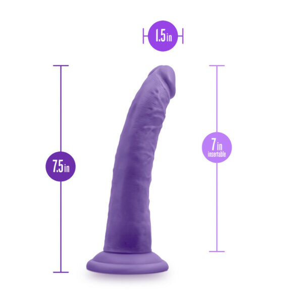 Au Naturel Bold Jack 7" Dildo Purple - Image 3