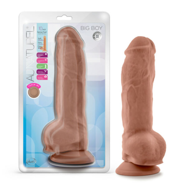 Au Naturel Big Boy 10" Dildo Mocha