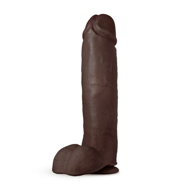 Au Naturel Huge 10" Dildo Chocolate - Image 2