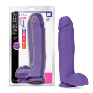 Au Naturel Bold Huge 10" Dildo Purple