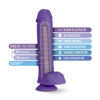 Au Naturel Bold Big John 11" Dildo Purple - Image 2