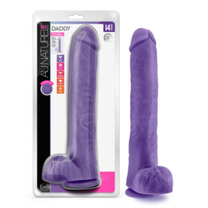 Au Naturel Bold Daddy 14" Dildo Purple