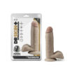 Dr. Skin Plus 7" Posable Dildo With Balls Vanilla