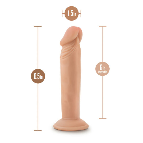 Dr. Skin Plus 6" Posable Dildo Vanilla - Image 3