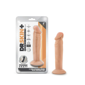 Dr. Skin Plus 6" Posable Dildo Vanilla
