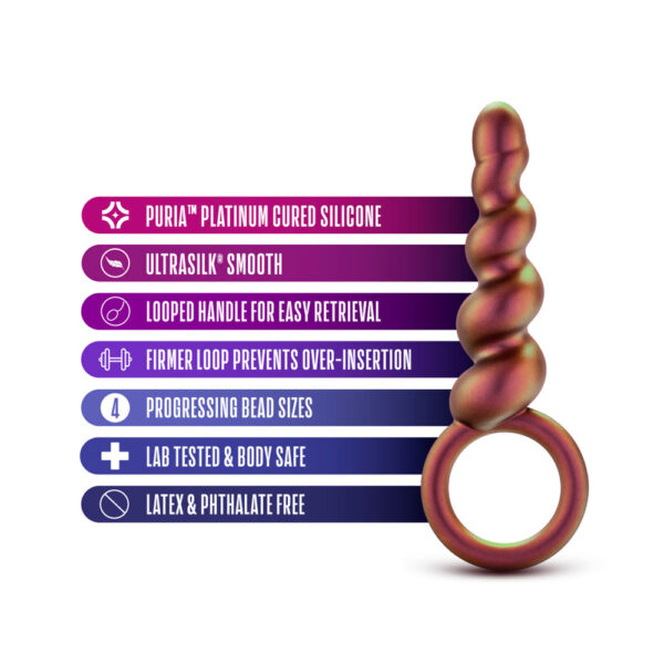 Anal Adventures Matrix Spiral Loop Plug Copper - Image 2