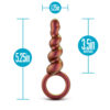 Anal Adventures Matrix Spiral Loop Plug Copper - Image 3