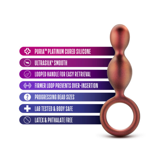 Anal Adventures Matrix Duo Loop Plug Copper - Image 2