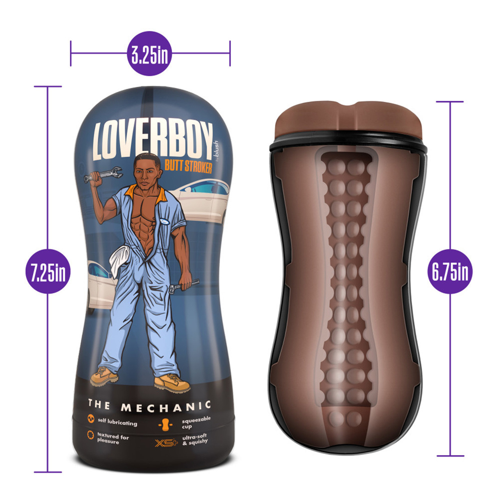 Coverboy The Mechanic Self Lubricating Stroker Brown 3 Coverboy The Mechanic Self Lubricating Stroker Brown - Image 3